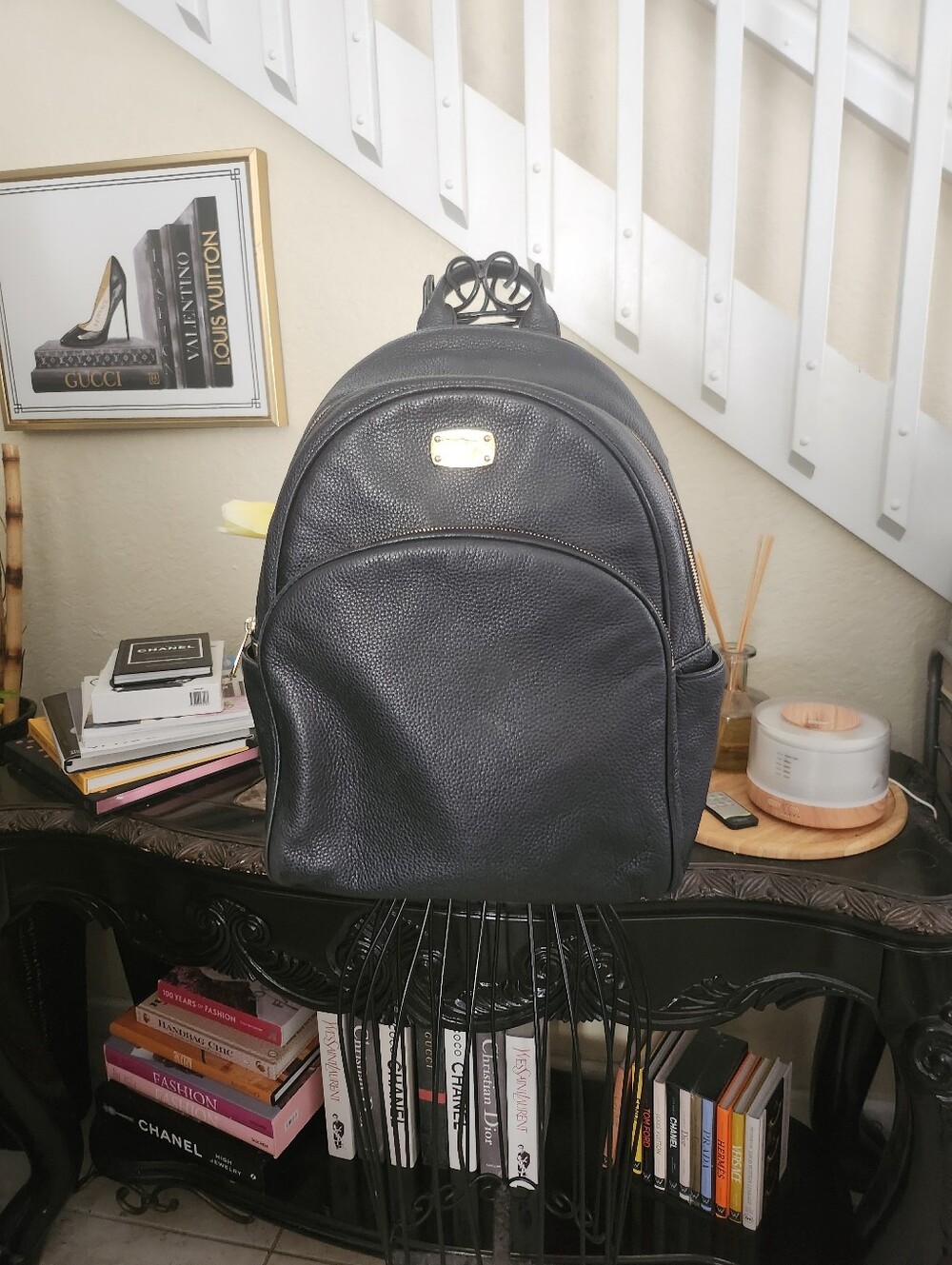 Michael Kors pebbled leather Abbey backpack